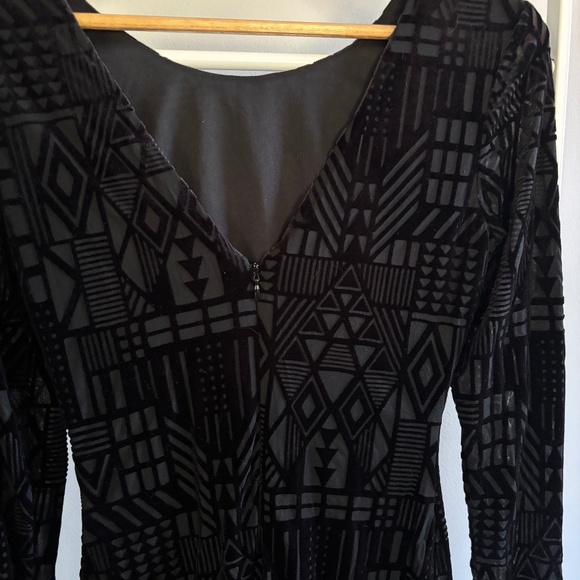 Guess Black Velvet Sheath Dress - Picture 6 of 7